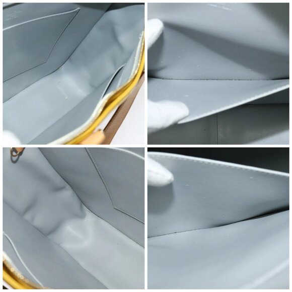 LOUIS VUITTON Monogram Vernis Columbus Tote Bag Gris M91028 LV Auth 136524 - Picture 16 of 16